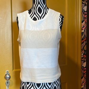 Vintage Express Crop-top 1998 white and beige